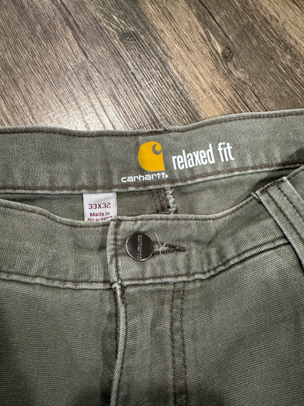 3 Pairs of Carhartt Workwear 33x32 (2 Pairs of Pants, 1 Pair of Shorts) - Picture 4 of 16
